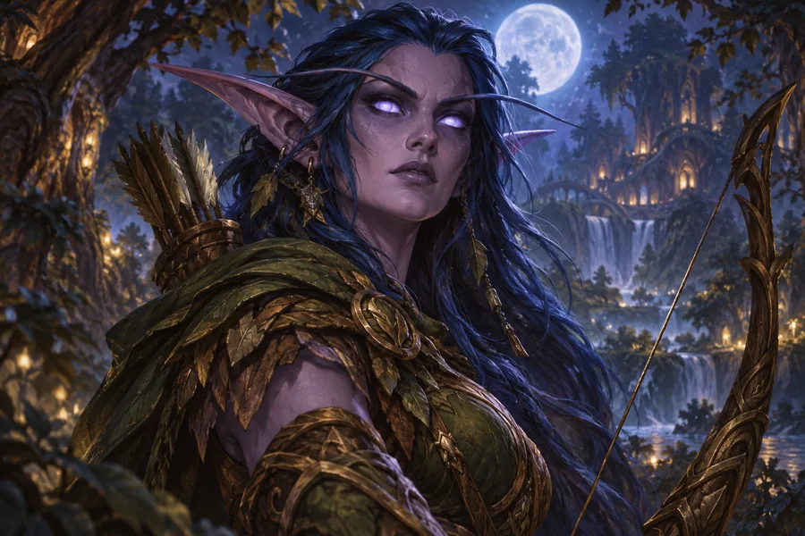 Concept illustration for Night Elf