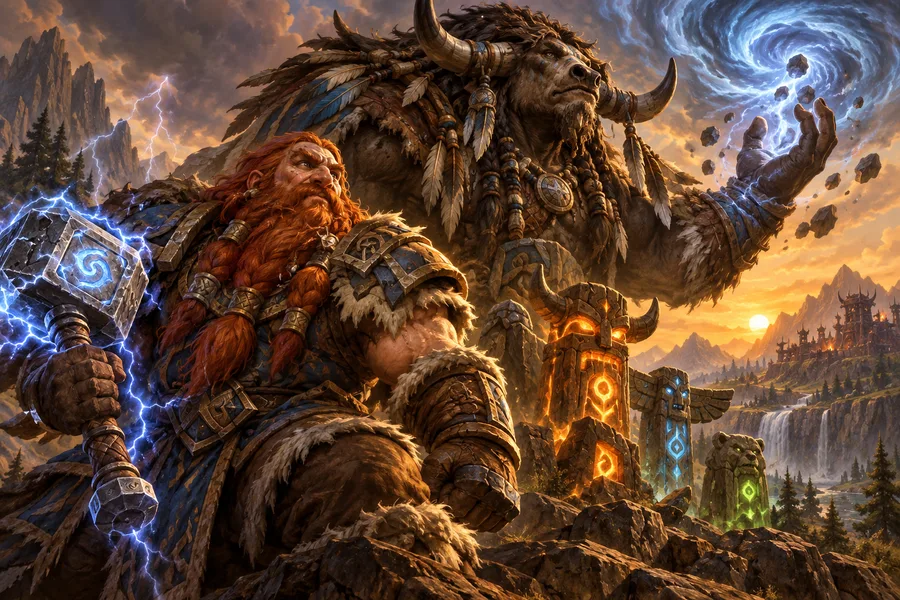 Fan illustration: Shaman